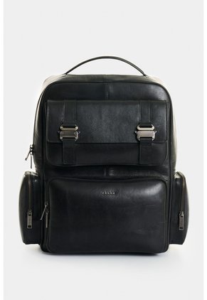 Morral De Cuero Para Hombre Barcelo 2 Morral De Cuero Para Hombre Barcelo 2 Negro VÉLEZ