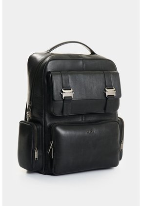 Morral De Cuero Para Hombre Barcelo 2 Morral De Cuero Para Hombre Barcelo 2 Negro VÉLEZ