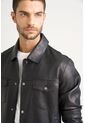 Chaqueta Lucca De Cuero Para Hombre Silueta Trucker Chaqueta Lucca De Cuero Para Hombre Silueta Trucker Negro L VÉLEZ de Vélez