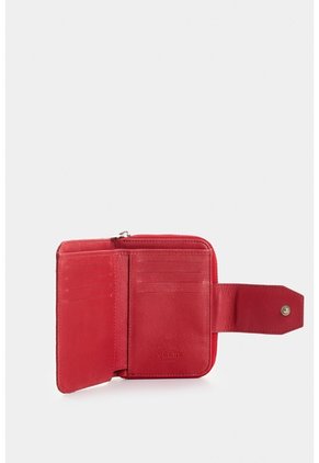 Billetera Hiedra De Cuero Para Mujer Grabado Billetera Hiedra De Cuero Para Mujer Grabado Rojo VÉLEZ