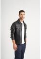 Chaqueta Lucca De Cuero Para Hombre Silueta Trucker Chaqueta Lucca De Cuero Para Hombre Silueta Trucker Negro L VÉLEZ de Vélez