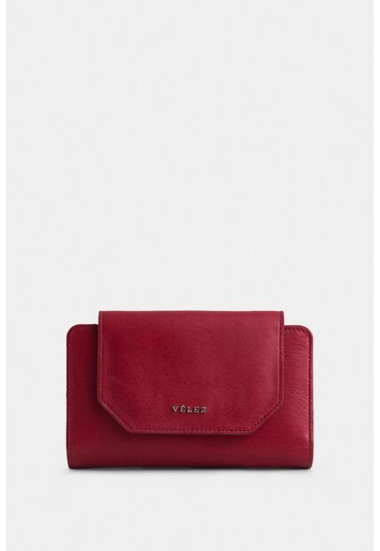 Billetera Bravo De Cuero Para Mujer Corte Hexagonal Billetera Bravo De Cuero Para Mujer Corte Hexagonal Rojo Vélez