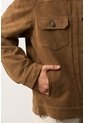 Chaqueta Zambeze De Gamuza Para Hombre Cuello Camisero Chaqueta Zambeze De Gamuza Para Hombre Cuello Camisero Tabaco L VÉLEZ de Vélez