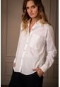 Camisa Basic Para Mujer Popelina Manga Larga Blanco Camisa Basic Para Mujer Popelina Manga Larga Blanco S VÉLEZ de Vélez
