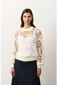 Sweater Tejido En Algodón Para Mujer Nazca Sweater Tejido En Algodón Para Mujer Nazca Crema XL VÉLEZ de Vélez