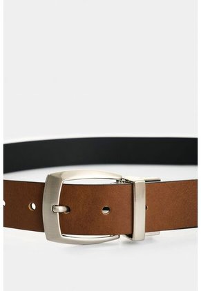 Cinturón Doble Faz De Cuero Para Hombre Serpia Cinturón Doble Faz De Cuero Para Hombre Serpia Miel 32 VÉLEZ