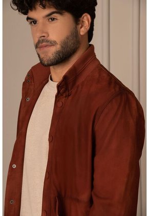 Chaqueta Bomber Azalea De Gamuza Para Hombre Bolsillos Chaqueta Bomber Azalea De Gamuza Para Hombre Bolsillos Terracota M Vélez