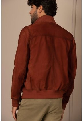 Chaqueta Bomber Azalea De Gamuza Para Hombre Bolsillos Chaqueta Bomber Azalea De Gamuza Para Hombre Bolsillos Terracota M Vélez