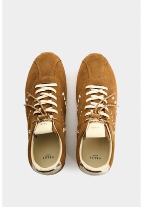 Sneaker De Cuero Carnaza Para Mujer Savanna Stitch Sneaker De Cuero Carnaza Para Mujer Savanna Stitch Miel 40 VÉLEZ