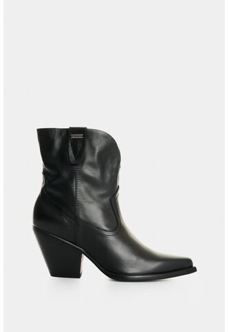 Botin Texano En Cuero Para Mujer Isla Botin Texano En Cuero Para Mujer Isla Negro 34 VÉLEZ Vélez