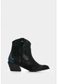Botines Texanos De Cuero Gamuzado Para Mujer Sahara Botines Texanos De Cuero Gamuzado Para Mujer Sahara Negro 37 VÉLEZ de Vélez