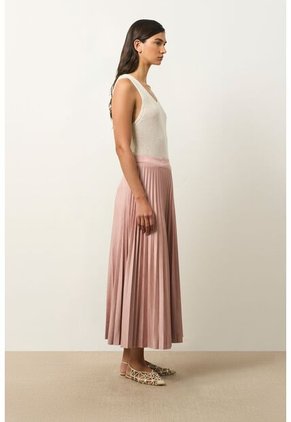Falda Plisada Alma Para Mujer Tejido De Punto Falda Plisada Alma Para Mujer Tejido De Punto Natural 12 VÉLEZ