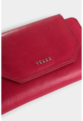 Billetera Bravo De Cuero Para Mujer Corte Hexagonal Billetera Bravo De Cuero Para Mujer Corte Hexagonal Rojo Vélez