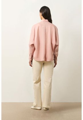 Camisa Peonia Para Mujer Manga Murciélago Camisa Peonia Para Mujer Manga Murciélago Natural XS VÉLEZ