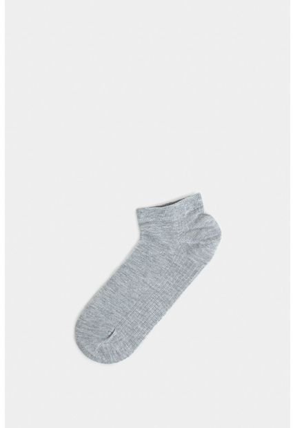 Calcetines Tobilleros Lines 3 De Algodón Para Hombre Detalle Acanalado Calcetines Tobilleros Lines 3 De Algodón Para Hombre Detalle Acanalado Gris XS Vélez