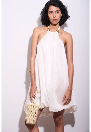 Top Halter Con Esferas Para Mujer Rouge Top Halter Con Esferas Para Mujer Rouge Blanco 10 VÉLEZ