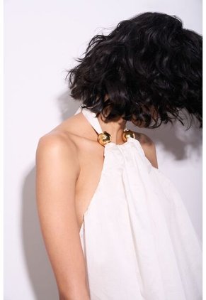 Top Halter Con Esferas Para Mujer Rouge Top Halter Con Esferas Para Mujer Rouge Blanco 10 VÉLEZ