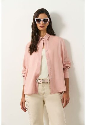 Camisa Peonia Para Mujer Manga Murciélago Camisa Peonia Para Mujer Manga Murciélago Natural XS VÉLEZ