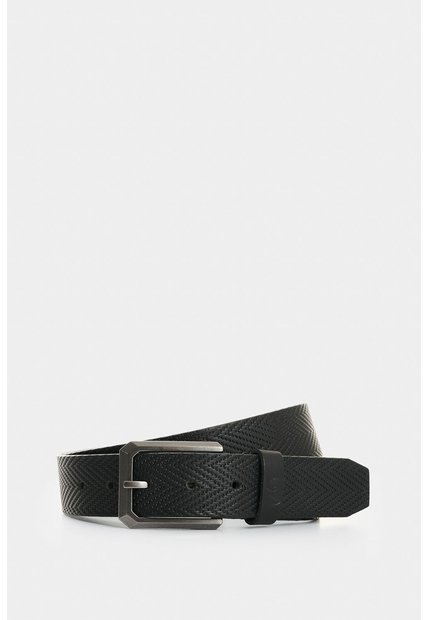 Cinturón Unifaz De Cuero Grabado Para Hombre Loa Cinturón Unifaz De Cuero Grabado Para Hombre Loa Negro 34 VÉLEZ