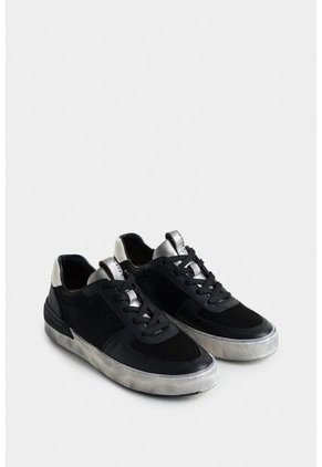 Tenis Clavel En Combinación De Cueros Para Mujer Casual Tenis Clavel En Combinación De Cueros Para Mujer Casual Negro 41 VÉLEZ