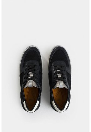 Tenis Clavel En Combinación De Cueros Para Mujer Casual Tenis Clavel En Combinación De Cueros Para Mujer Casual Negro 41 VÉLEZ