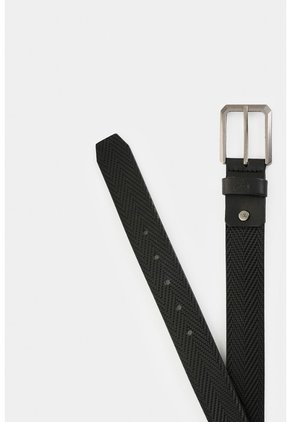Cinturón Unifaz De Cuero Grabado Para Hombre Loa Cinturón Unifaz De Cuero Grabado Para Hombre Loa Negro 34 VÉLEZ