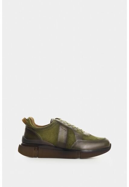 Tenis En Cuero Para Hombre Halo 2 Tenis En Cuero Para Hombre Halo 2 Verde Oliva 38 VÉLEZ
