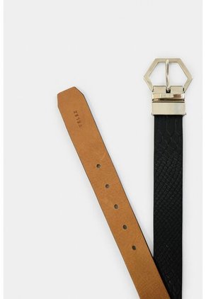 Cinturón Doble Faz De Cuero Para Mujer Marilia Cinturón Doble Faz De Cuero Para Mujer Marilia Negro S VÉLEZ