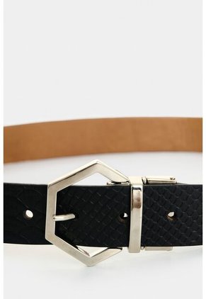 Cinturón Doble Faz De Cuero Para Mujer Marilia Cinturón Doble Faz De Cuero Para Mujer Marilia Negro S VÉLEZ