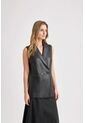 Chaleco Sol De Cuero Ovino Para Mujer Fit Recto Chaleco Sol De Cuero Ovino Para Mujer Fit Recto Negro XL VÉLEZ de Vélez