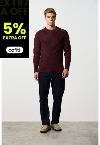 Sweater Oversized Para Hombre Cayena Sweater Oversized Para Hombre Cayena Vinotinto XS VÉLEZ Vélez