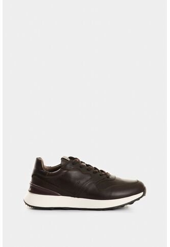 Tenis Cooper 3 De Cuero Para Hombre Spoiler En Contraste Tenis Cooper 3 De Cuero Para Hombre Spoiler En Contraste Cafe 46 VÉLEZ Vélez