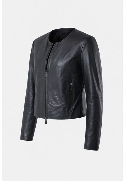 Chaqueta De Cuero Para Mujer Denver Chaqueta De Cuero Para Mujer Denver Negro L VÉLEZ