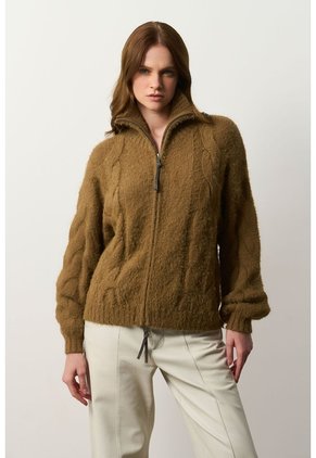Cardigan Tejido Para Mujer Misak Cardigan Tejido Para Mujer Misak Tabaco S VÉLEZ