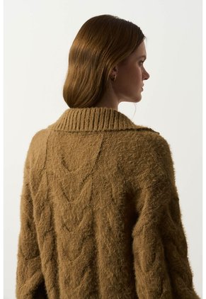 Cardigan Tejido Para Mujer Misak Cardigan Tejido Para Mujer Misak Tabaco S VÉLEZ