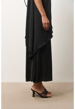 Vestido Loa Maxi Con Efecto Satinado Para Mujer Vestido Loa Maxi Con Efecto Satinado Para Mujer Negro 10 VÉLEZ
