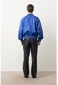 Chaqueta Bomber En Cuero Texturizado Para Hombre Calypso Chaqueta Bomber En Cuero Texturizado Para Hombre Calypso Azul XS VÉLEZ de Vélez