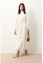 Vestido Bordado Cuello Nerú Para Mujer Efos Vestido Bordado Cuello Nerú Para Mujer Efos Crema 12 VÉLEZ de Vélez