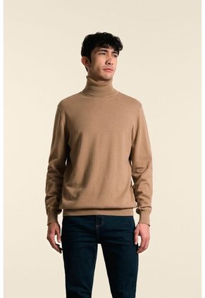 Sweater Cuello Tortuga Tejido Para Hombre Sweater Cuello Tortuga Tejido Para Hombre Arena XX VÉLEZ