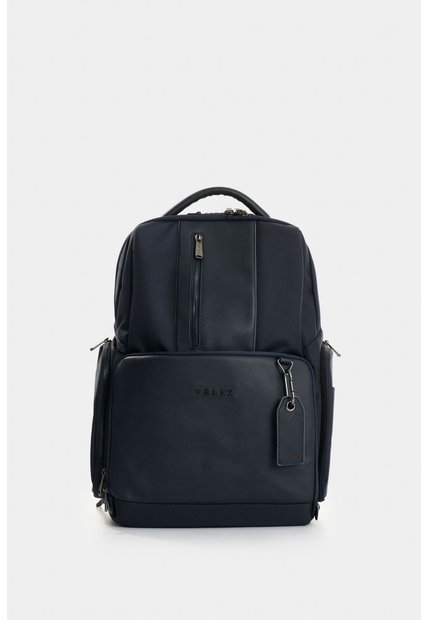 Morral Security De Lona Para Hombre Detalles En Cuero Morral Security De Lona Para Hombre Detalles En Cuero Azul Oscuro VÉLEZ