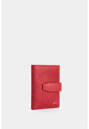 Billetera De Cuero Grabado Para Mujer Aria Billetera De Cuero Grabado Para Mujer Aria Rojo VÉLEZ