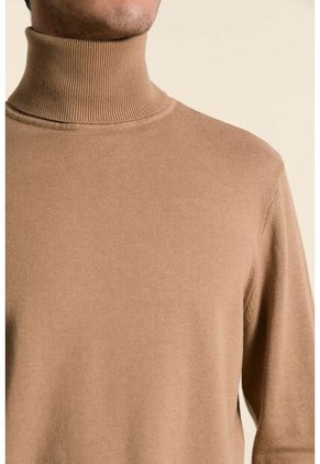 Sweater Cuello Tortuga Tejido Para Hombre Sweater Cuello Tortuga Tejido Para Hombre Arena XX VÉLEZ
