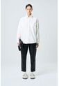 Camisa Avellano Manga Larga Oversized Para Mujer Hombro Rodado Camisa Avellano Manga Larga Oversized Para Mujer Hombro Rodado Crema XXL VÉLEZ de Vélez