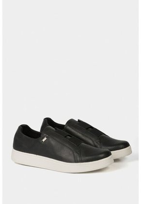 Mocasines Plataforma De Cuero Grabado Mocasines Plataforma De Cuero Grabado Negro 36 VÉLEZ