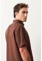 Camisa Manga Corta Semi Fitted Para Hombre Sevilla Camisa Manga Corta Semi Fitted Para Hombre Sevilla Cafe M VÉLEZ de Vélez