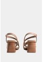 Sandalia Tacón Gobi De Cuero Liso Para Mujer Straps Sandalia Tacón Gobi De Cuero Liso Para Mujer Straps Arena 40 VÉLEZ de Vélez