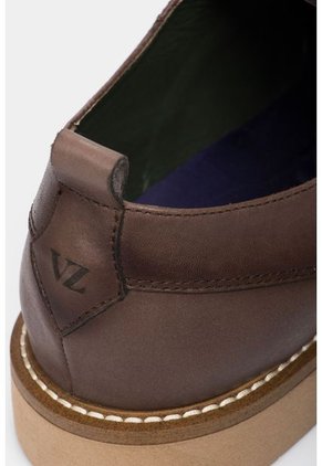 Zapatos Cordón De Cuero Grabado