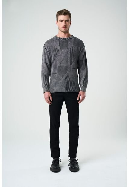 Jean Lucca En Black Denim Para Hombre Semi Fitted Jean Lucca En Black Denim Para Hombre Semi Fitted Negro 30 VÉLEZ
