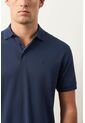 Polo Lucca Manga Corta Para Hombre Texturizada Polo Lucca Manga Corta Para Hombre Texturizada Azul Oscuro XS VÉLEZ de Vélez