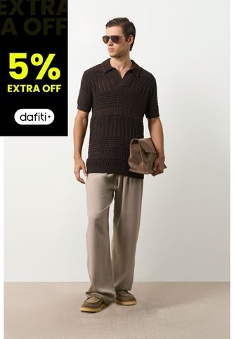 Polo Manga Corta En Tejiido Para Hombre Siloli Polo Manga Corta En Tejiido Para Hombre Siloli Cafe XL VÉLEZ Vélez